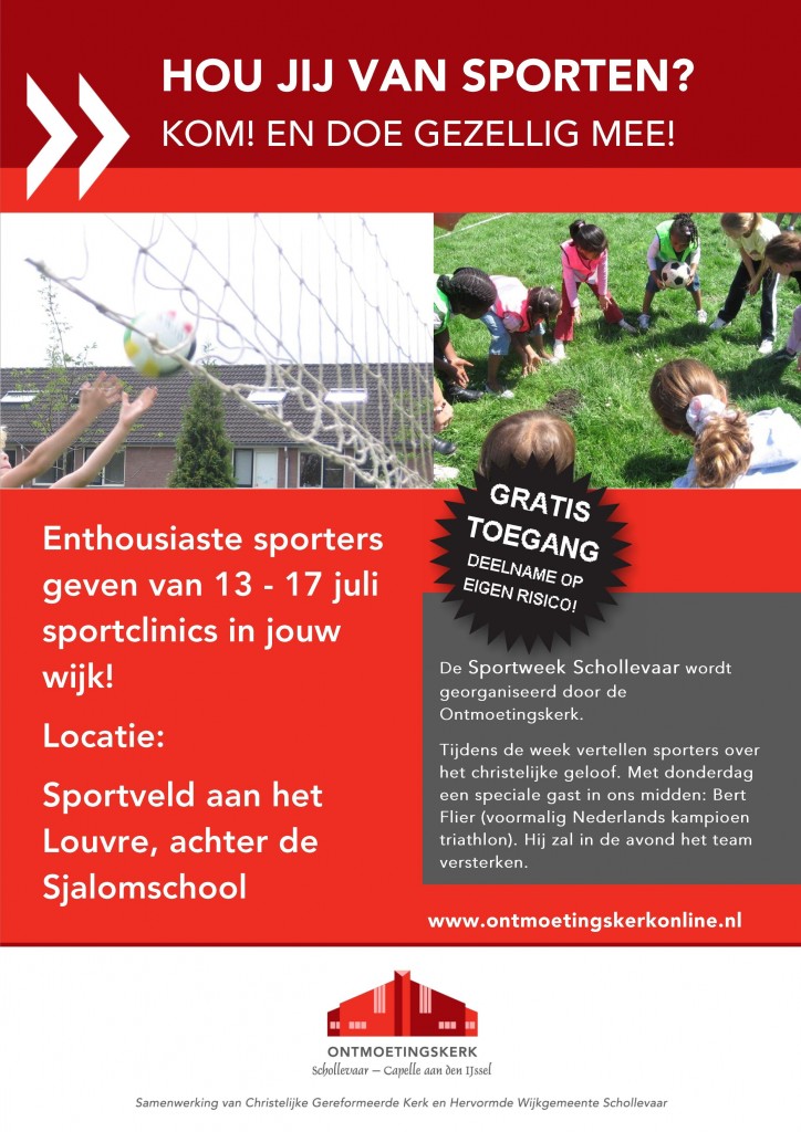 Sportweek flyer 2015 voorzijde